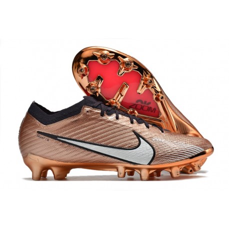 Nike Air Zoom Mercurial Vapor XV Elite AG Mbappé Cobre Metálico Blanco Negro