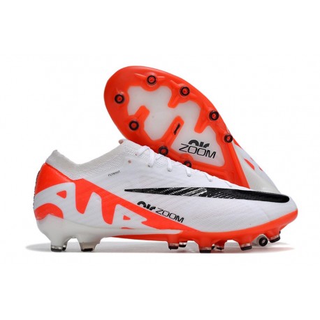 Nike Air Zoom Mercurial Vapor XV Elite AG Blanco Carmesí Vivo Negro
