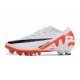 Nike Air Zoom Mercurial Vapor XV Elite AG Blanco Carmesí Vivo Negro