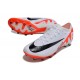 Nike Air Zoom Mercurial Vapor XV Elite AG Blanco Carmesí Vivo Negro