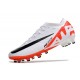 Nike Air Zoom Mercurial Vapor XV Elite AG Blanco Carmesí Vivo Negro