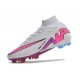 Nike Air Zoom Mercurial Superfly 9 Elite FG Blanco Rosa Azul