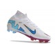 Nike Air Zoom Mercurial Superfly 9 Elite FG Blanco Rosa Azul