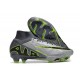 Nike Air Zoom Mercurial Superfly 9 Elite FG Gris Negro Verde