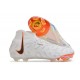 Botas Nike Phantom Luna Elite FG Blanco Negro Total Naranja