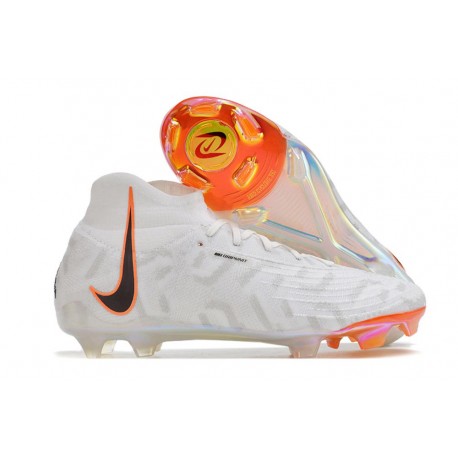 Botas Nike Phantom Luna Elite FG Blanco Negro Total Naranja