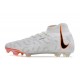 Botas Nike Phantom Luna Elite FG Blanco Negro Total Naranja