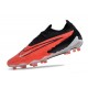 Nike Gripknit Phantom GX Elite FG Carmesí Vivo Negro Blanco