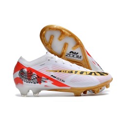 Nike Air Zoom Mercurial Vapor 15 Elite FG Blanco Rojo Oro