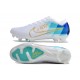 Nike Air Zoom Mercurial Vapor 15 Elite FG Blanco Azul Oro
