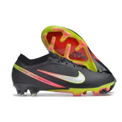 Nike Air Zoom Mercurial Vapor 15 Elite FG Negro Plateado de Muchos