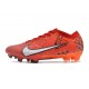 Nike Air Zoom Mercurial Vapor 15 Elite FG MDS Carmesí Claro Marfil Claro Mandarina Viva