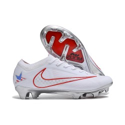 Nike Air Zoom Mercurial Vapor 15 Elite FG Blanco Rojo