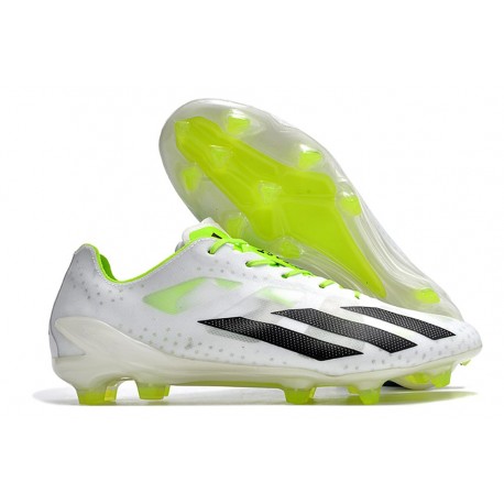 Botas Adidas X Crazyfast+ FG Blanco Negro Limón Lúcido