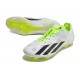 Botas Adidas X Crazyfast+ FG Blanco Negro Limón Lúcido