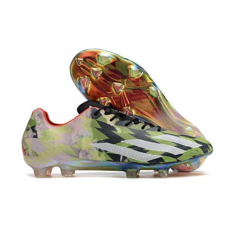 Botas Adidas X Crazyfast+ FG Limón Lúcido Blanco Solar Rojo