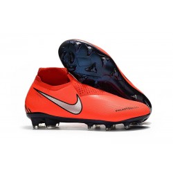 Botas de Fútbol Nike Phantom Vision Elite DF FG Rosso Plata