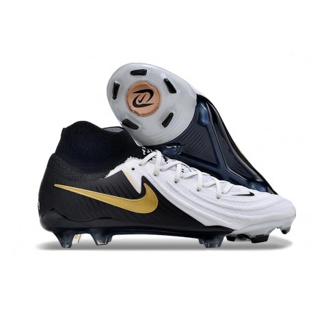Zapatos Nike Phantom Luna II Elite FG Blanco Negro Mtlc Dorado Moneda