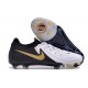 Bota Nike Phantom Luna 2 Elite FG Blanco Negro Mtlc Dorado Moneda