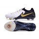 Bota Nike Phantom Luna 2 Elite FG Blanco Negro Mtlc Dorado Moneda