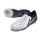 Bota Nike Phantom Luna 2 Elite FG Blanco Negro Mtlc Dorado Moneda