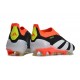 adidas Predator Elite Sin Cordones FG Negro Blanco Rojo