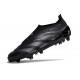 adidas Predator Elite Sin Cordones FG Negro Carbón