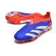 adidas Predator Elite Sin Cordones FG Azul Blanco Rojo
