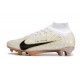 Nike Air Zoom Mercurial Superfly 9 Elite FG Blanco Negro Oro