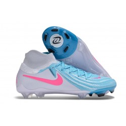 Zapatos Nike Phantom Luna II Elite FG Azul Blanco Rosa