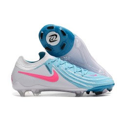 Bota Nike Phantom Luna 2 Elite FG Blanco Azul Rosa