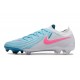 Bota Nike Phantom Luna 2 Elite FG Blanco Azul Rosa