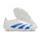 adidas Predator Elite Sin Cordones FG Blanco Azul
