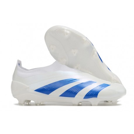 adidas Predator Elite Sin Cordones FG Blanco Azul