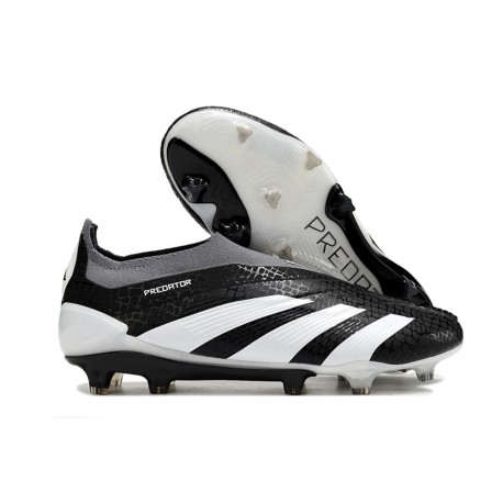 adidas Predator Elite Sin Cordones FG Negro Blanco