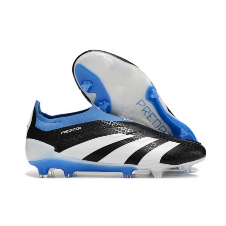 adidas Predator Elite Sin Cordones FG Negro Blanco Azul