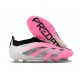 adidas Predator Elite Sin Cordones FG Rosa Blanco Negro