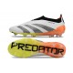 adidas Predator Elite Sin Cordones FG Blanco Negro Arancione