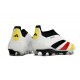 adidas Predator Elite Sin Cordones FG Blanco Negro Rojo Amarillo