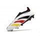 adidas Predator Elite Sin Cordones FG Blanco Negro Rojo Amarillo