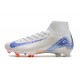 Nike Botines de fútbol Mercurial Superfly X Elite FG Blueprint Blanco Azul Carrera