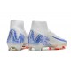 Nike Botines de fútbol Mercurial Superfly X Elite FG Blueprint Blanco Azul Carrera