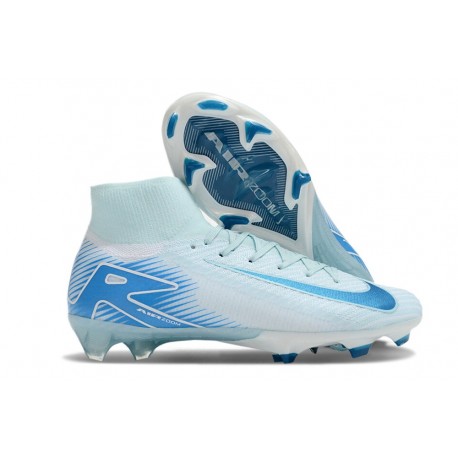 Nike Botines de fútbol Mercurial Superfly X Elite FG Blanco Azul