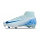 Nike Botines de fútbol Mercurial Superfly X Elite FG Blanco Azul