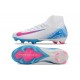 Nike Botines de fútbol Mercurial Superfly X Elite FG Blanco Azul Rosa