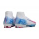 Nike Botines de fútbol Mercurial Superfly X Elite FG Blanco Azul Rosa