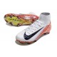 Nike Botines de fútbol Mercurial Superfly X Elite FG Blanco Negro Naranja