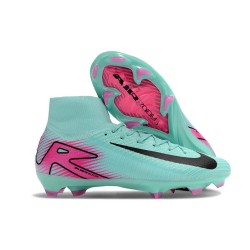 Nike Botines de fútbol Mercurial Superfly X Elite FG Verde Negro Rosa