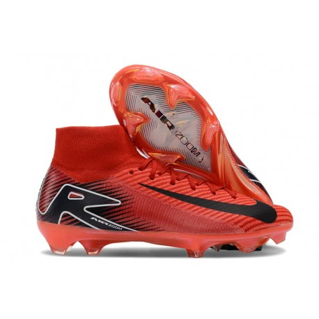 Nike Botines de fútbol Mercurial Superfly X Elite FG Rojo Negro