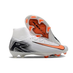 Nike Botines de fútbol Mercurial Superfly X Elite FG Blanco Naranja Negro